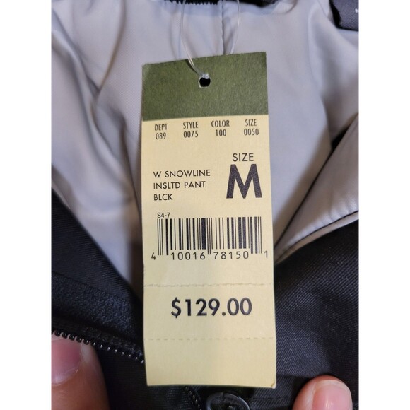 NWT Eddie Bauer Weatheredge Plus Insulated Pants Womens Medium Black Snow Gear - Picture 16 of 16